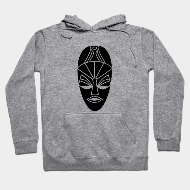 Arfican tribal black mask Hoodie by ZZZekaandfriendz